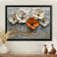 Blanc et orange, coquelicots en fleurs - coquelicots, art mural-83618300-173369307