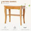 Banc de douche en bambou avec tablette de rangement Harlowe