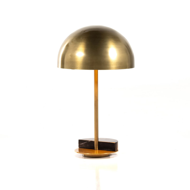 Zanda Desk Table Lamp, Gold, Black Italian Marble/Gold