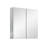 30X26 Inch Double Door Mirror Aluminum Medicine Cabinet Surface Mount Or Recessed Bathroom