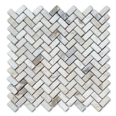 Calacatta 11" x 11" Marble Mosaic Tile