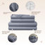 Ensemble de draps 100% coton Whisper Organic-117278022-117278025