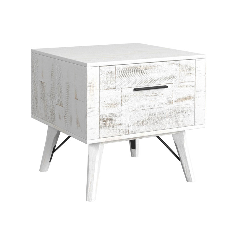 Table de bout Westwood en blanc rustique