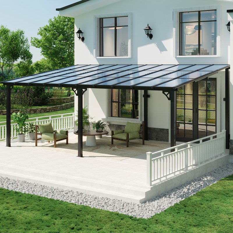  20 pi L 10 pi. Pergola Dmetal avec auvent