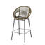 Tabouret de bar d'extérieur vert Ferrara, ensemble de 2