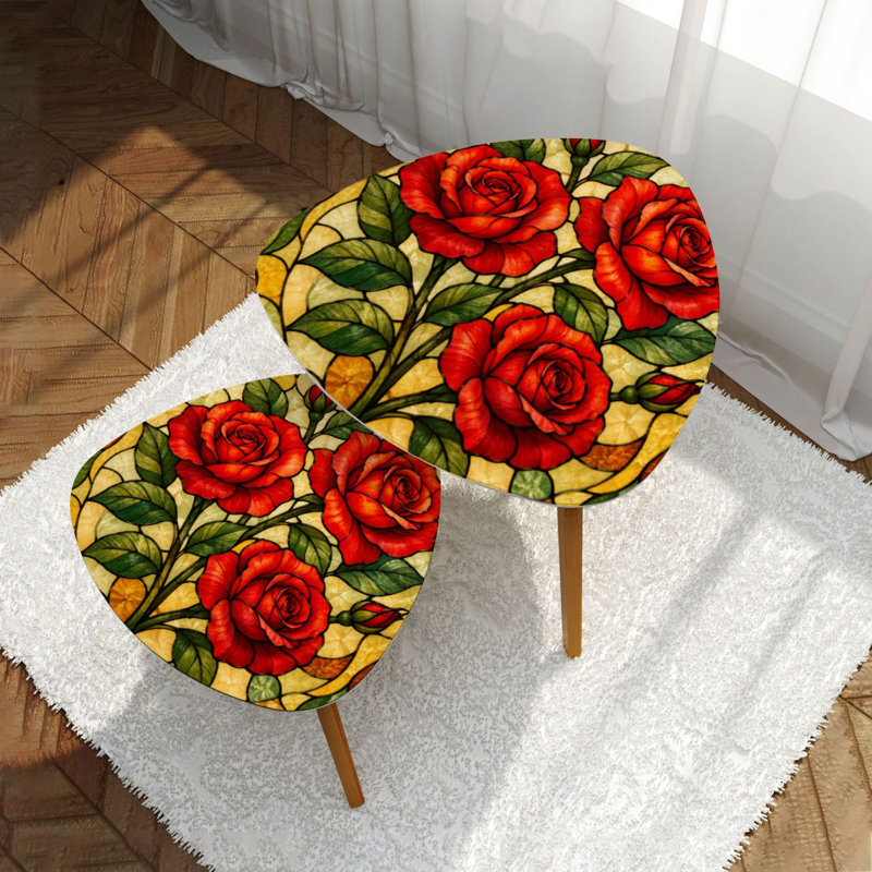 Ensemble de 2 tables gigognes Triangle