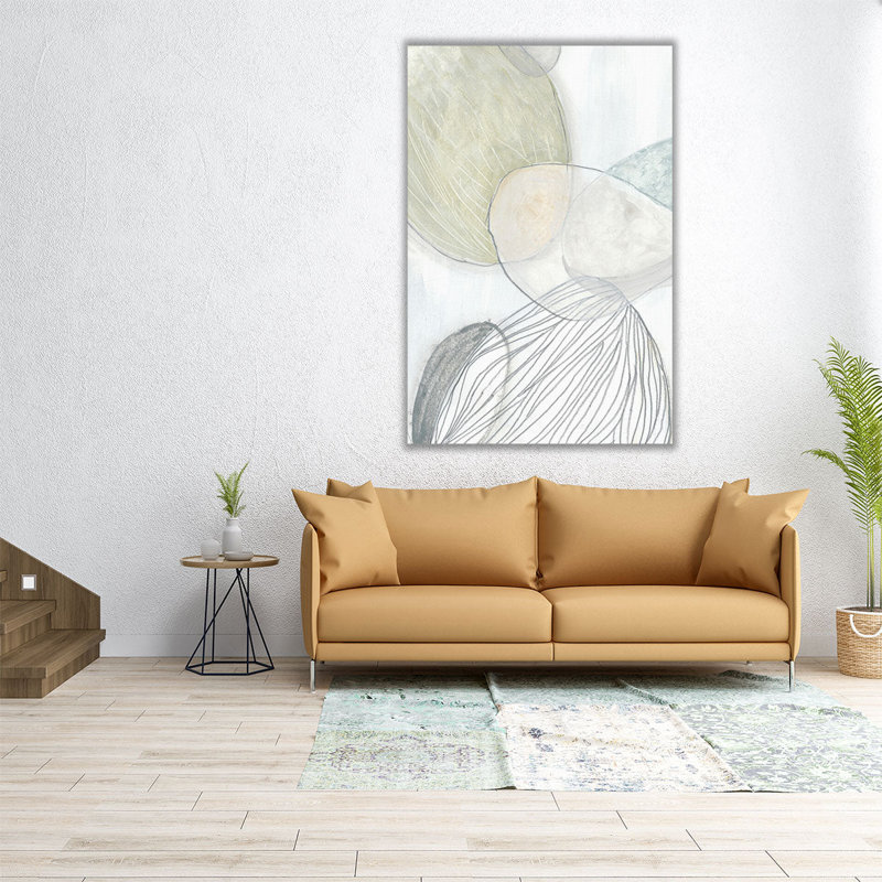Sea Pebbles I - reproduction d'art sur toile, H 48 po x l 32 po