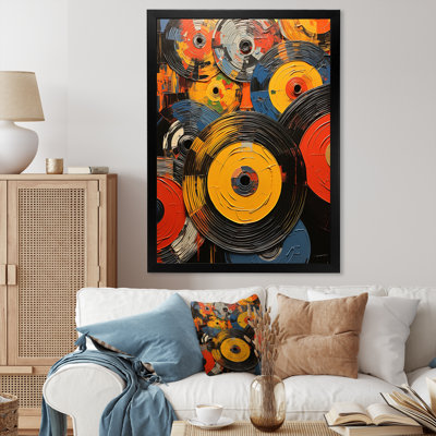 Décoration murale colorée en vinyle I - musique