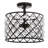 Gabrielle 14.5" Crystal/Metal LED Semi-Flush Mount
