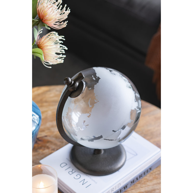 Glass Tabletop Globe