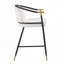 Tabouret de comptoir rembourré H 26 po avec structure en métal-1667959032