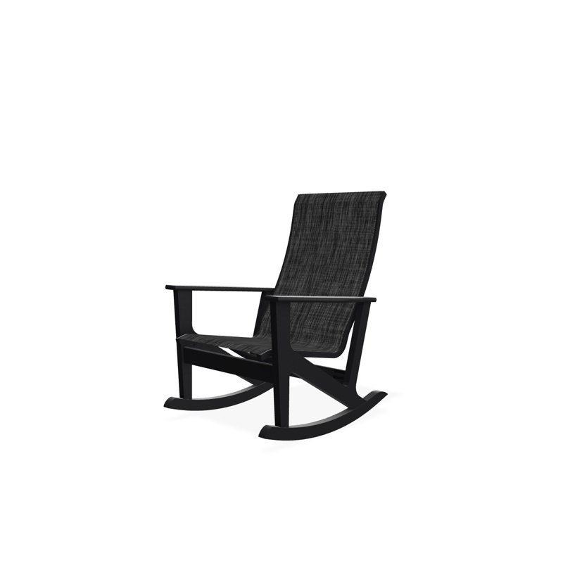Fauteuil berçant Wexler, Noir, Ombre Augustine