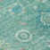 Machine Washable Indoor/Outdoor Xhevrie Teal Rug