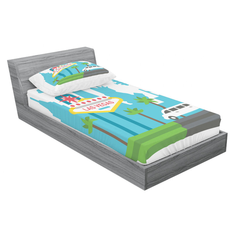 Ensemble de draps Las Vegas, Ensemble de draps pour lit simple TG avec drap-hou