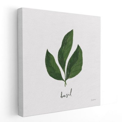 «Herbs VI White», reproduction d'art sur toile