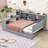 Wooden Daybed with 3 Drawers and Shelves and Built-in-Desk-539112091-539112088
