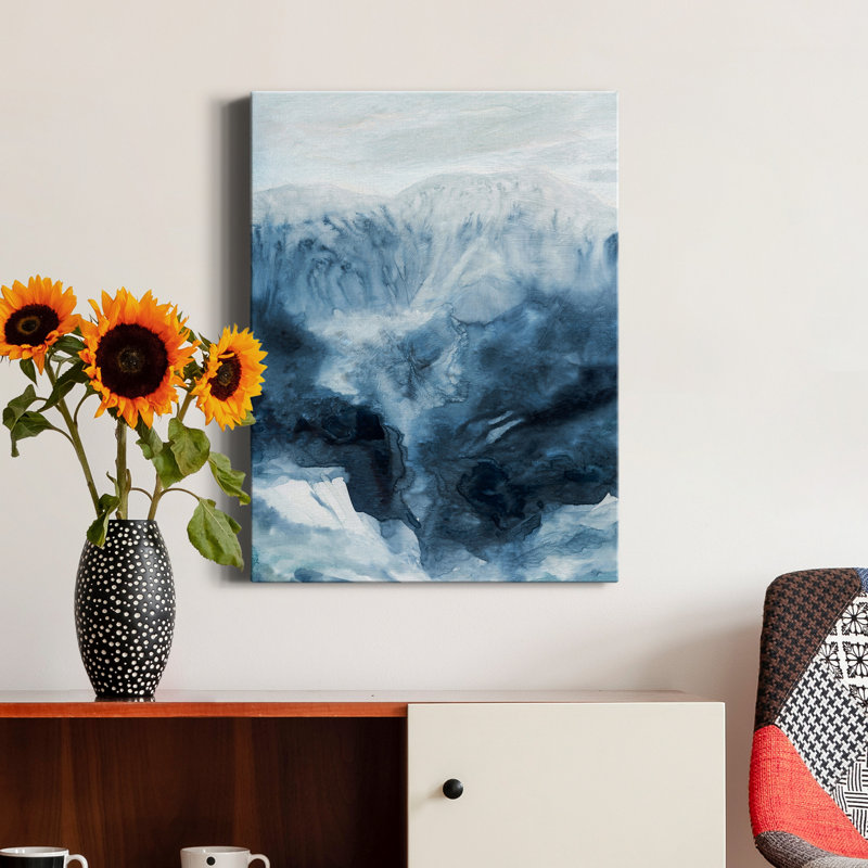 Glacier Mountain - reproduction sur toile tendue, H 12 po x l 8 po x P 1 po