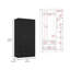 Armoire trois portes Clark, noir