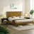 Ethan Solid Wood Platform Bed with Headboard, Rustic Bed Frame-659914696-652529524