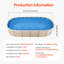 Doublure de piscine ovale à chevauchement-111405725