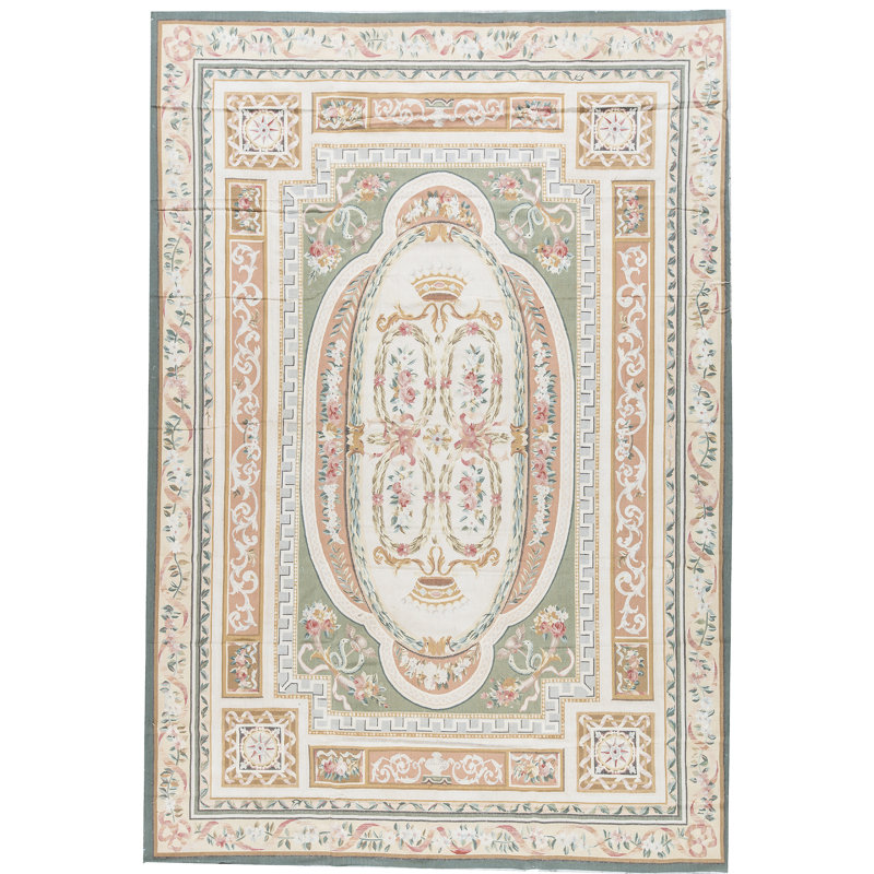 Hand-Knotted High-Quality Red and Gold Area Rug