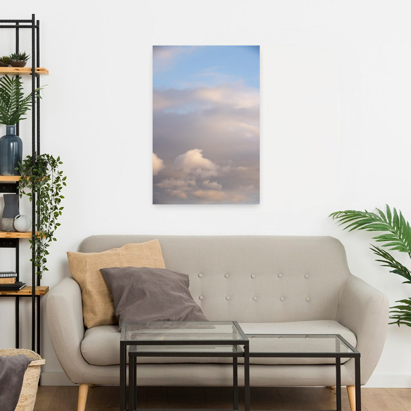 Art contemporain, paysage abstrait, paysage côtier, H 24 po x l 16 po