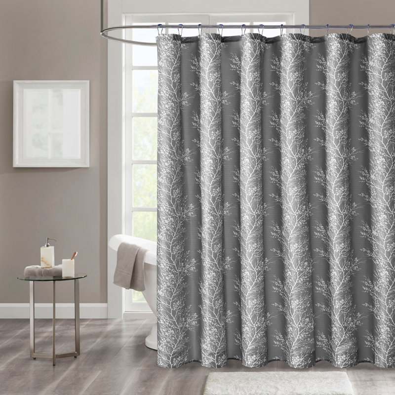 Rideau de douche simple, gris