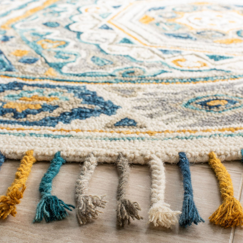 Tapis en laine touffeté à la main Vahakn, Rectangle 2 pi x 3 pi