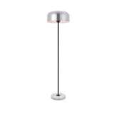 63" H 1-Light Brushed Nickel Floor Lamp