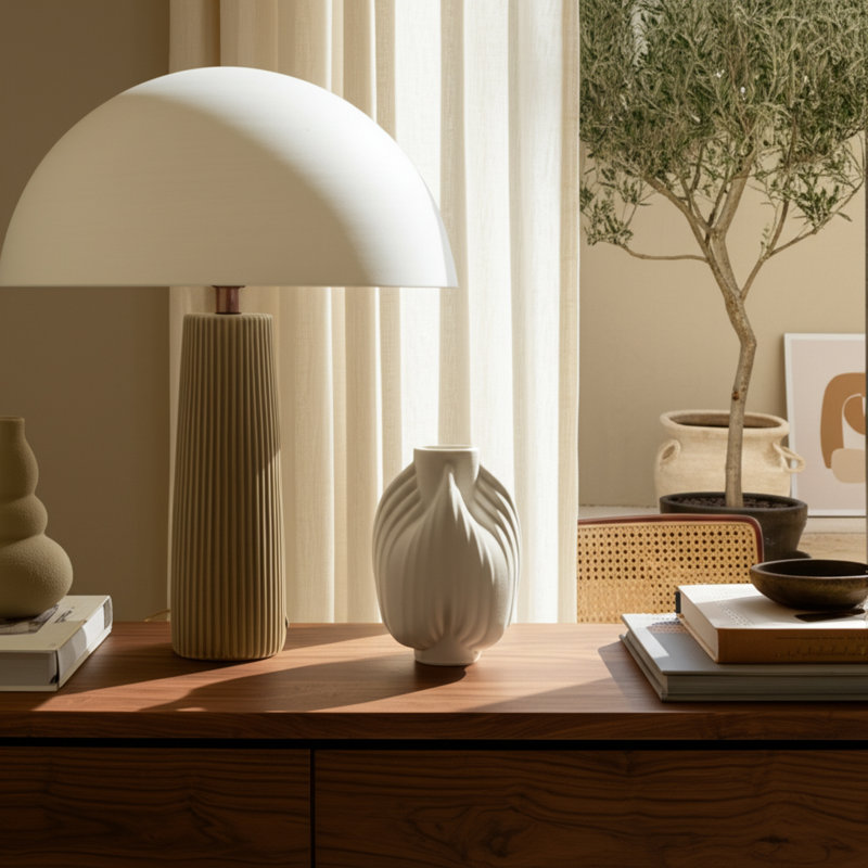 Vase en porcelaine en céramique, H 10 po x l 7 po x P 7 po