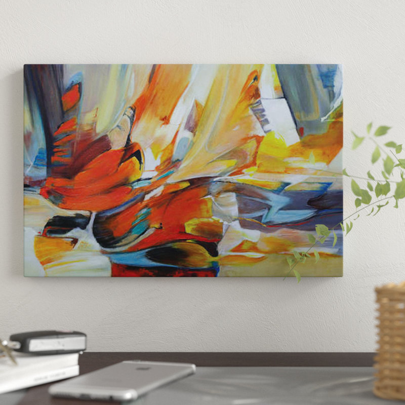« amanecer ocre i », reproduction d’impression sur toile, H 18 po x l 26 po x P 1,5 po, Toile tendue