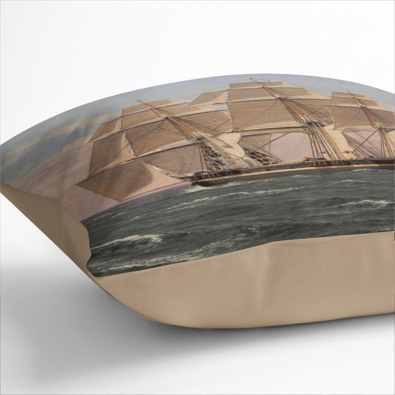 Square Cushion, Stone, 55cm H x 55cm W x 20cm D