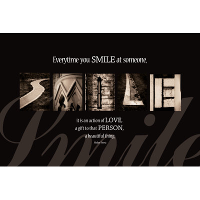 Smile - Wrapped Canvas Print