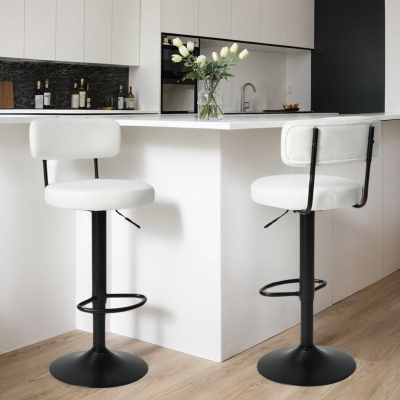 Tabouret de bar Burgos, Blanc