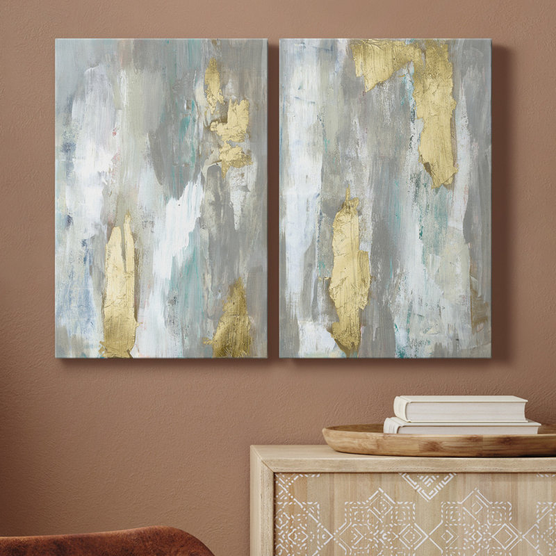 " Textured II " 2 - Pieces, 27" H x 32" W