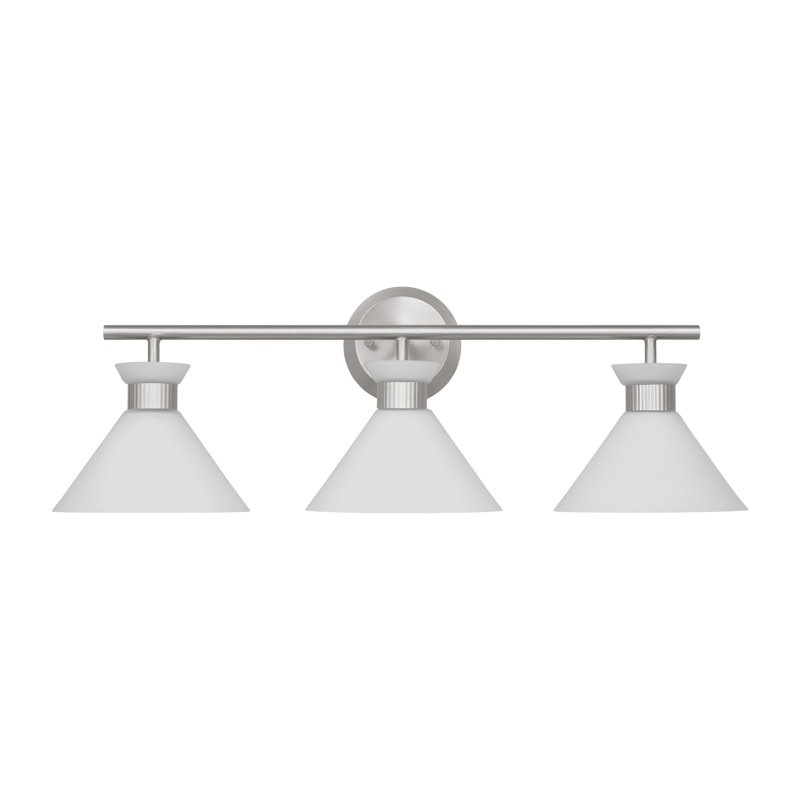 Éclairage pour meuble-lavabo Belcarra, Acier brossé, 3