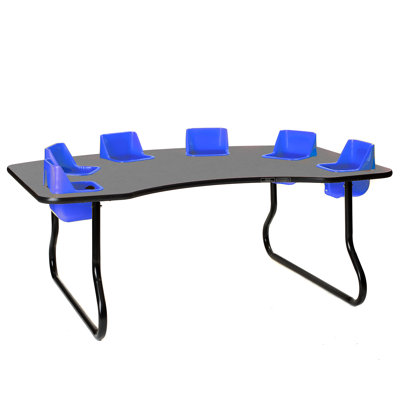 Laminate Adjustable Novelty 6 Students Activity Table & Chairs