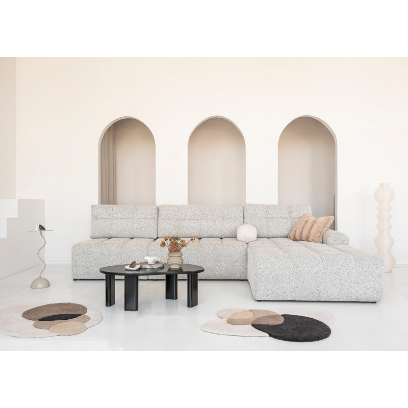 Lulu 5 Seater Corner Sofa Bed, Right -sided, Light gray