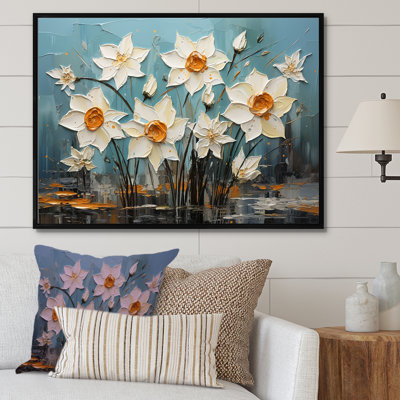 Couleurs vives gris et blanc jonquilles Bloom II