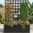 Metal Planter Box With Trellis Privacy Screen,grid