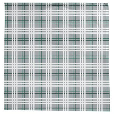 Plaid Cotton Blend Square Tablecloth