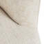 Fauteuil d'appoint pivotant arqué en polyester beige