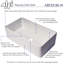 Évier de cuisine à fixation double L 33 po x l 18 po Fireclay