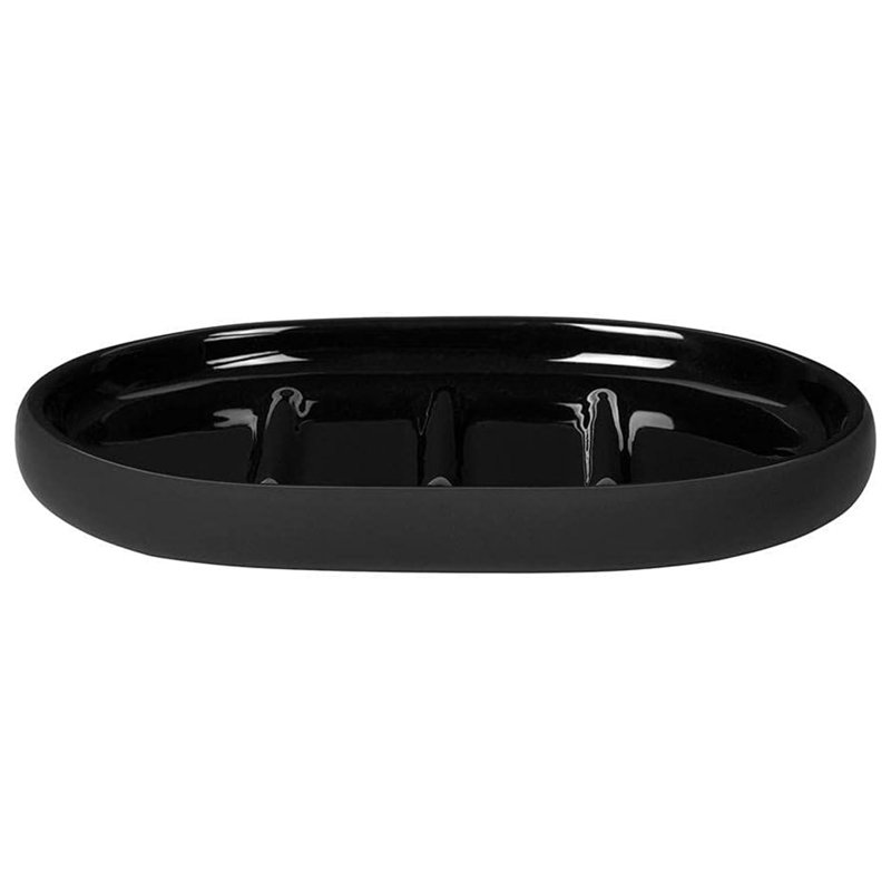 Ceramic / Porcelain Soap Dish, Black