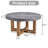 Modern Texture MDF Round Coffee Table - 31.4" Diameter.A Modern Retro Circular Coffee Table With A Diameter Of 31.4 Inches, Made Of MDF Material