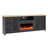  78" Fireplace Tv Stand With Electric Fireplace For Tvs Up To 90", Farmhouse Tv Stand With Large Storage Space, Led Lights & Adjustable Shelves, Entertainment Center For Living Room-1767861120