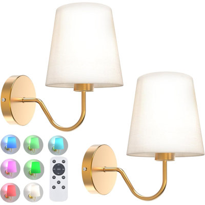 Fabric Flush Mounted Sconce