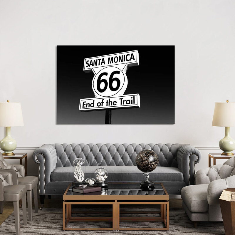 Route 66 Noir by Susanne Kremer - Gallery-Wrapped Canvas Giclée on Canvas, 152.5 cm H x 101.5 cm W, Wrapped Canvas