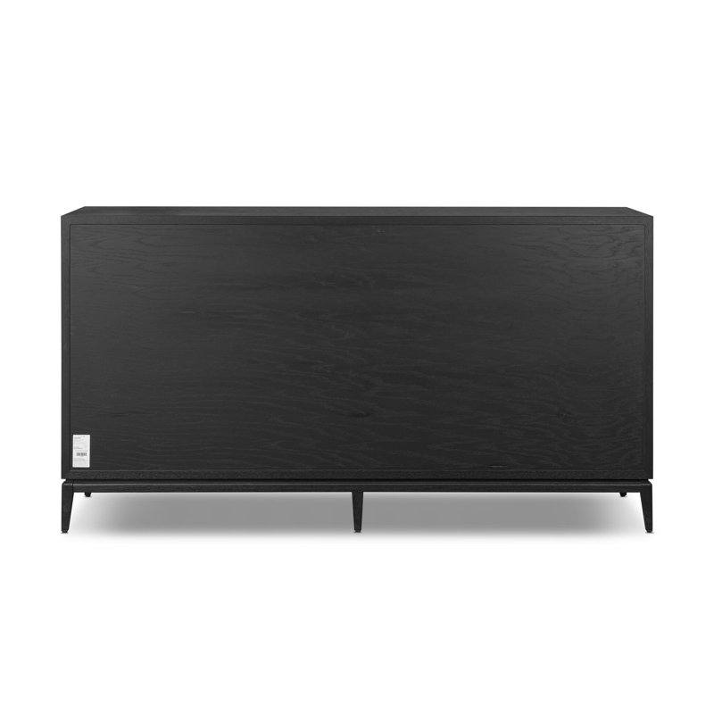 Rosenell 8 Drawer Dresser, Black Oak Veneer