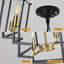 Luminaire suspendu réglable réglable de style industriel avec touche en métal pour les salons et les cuisines